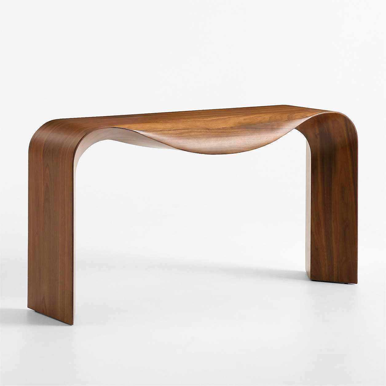 Crofton Natural Walnut Wood 60" Console Table | Crate & Barrel | Crate & Barrel