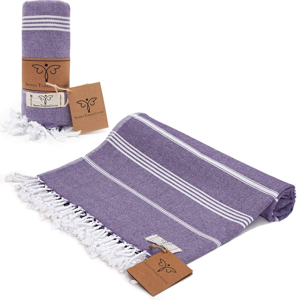 Smyrna Classical Series Original Turkish Beach Towel | Cotton, Prewashed, 37 x 71 Inches | Peshte... | Amazon (US)