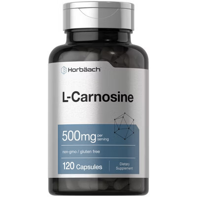 Horbäach L-Carnosine 500mg | 120 Capsules | Target