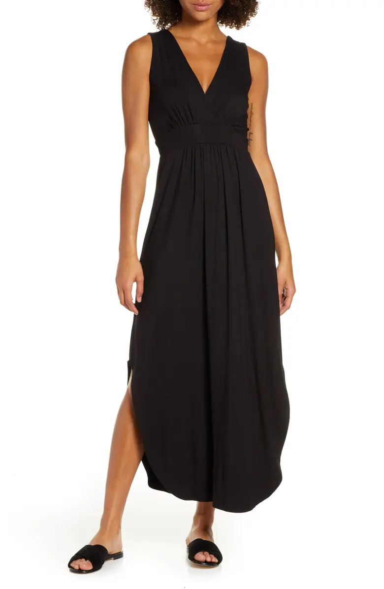 V-Neck Jersey Maxi Dress | Nordstrom