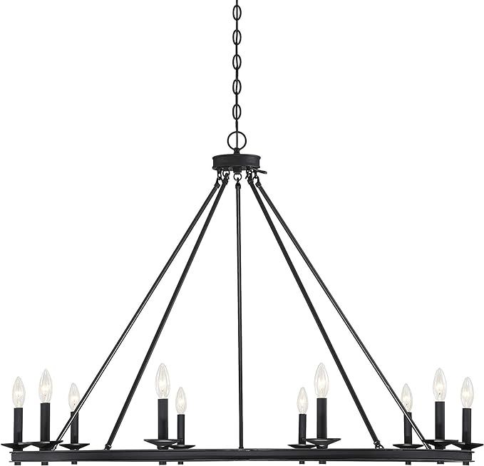 Savoy House 1-310-10-44 Middleton 10-Light Classic Bronze Modern Farmhouse Industrial Circular Ri... | Amazon (US)