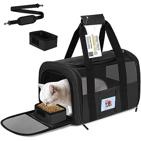 JMOON Cat Carrier Soft-Sided Airline Approved Pet Carrier Bag,Pet Travel Carrier for Cats,Dogs Pu... | Amazon (US)