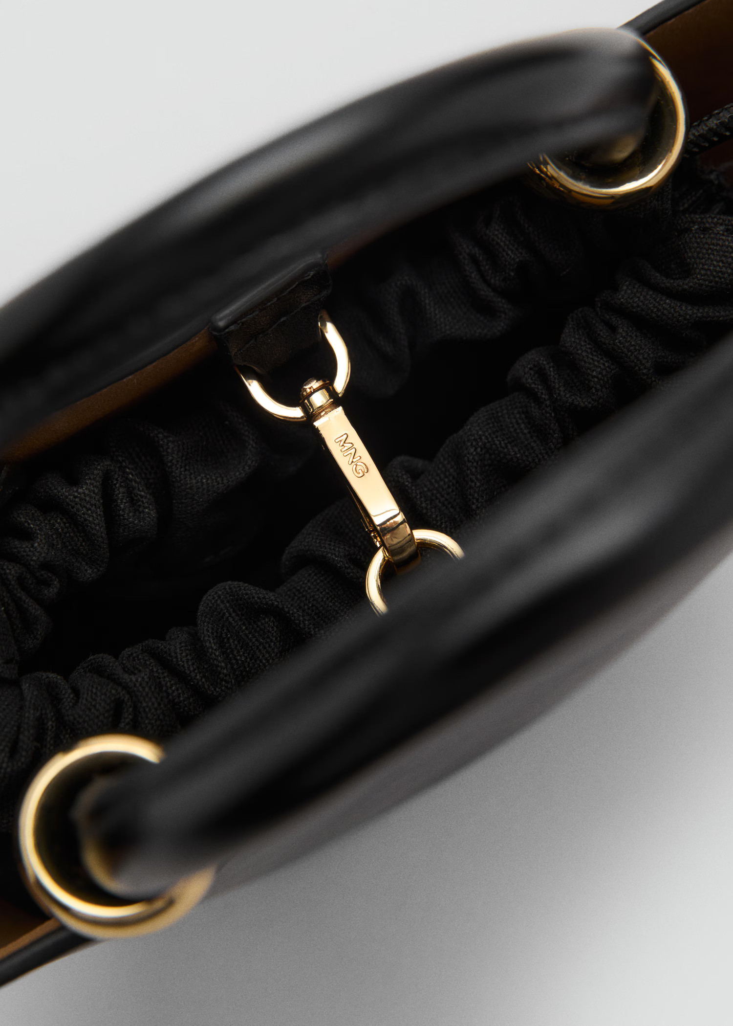 Mini shopper bag with metallic detail - Women | MANGO USA | Mango (US/MX/AU)