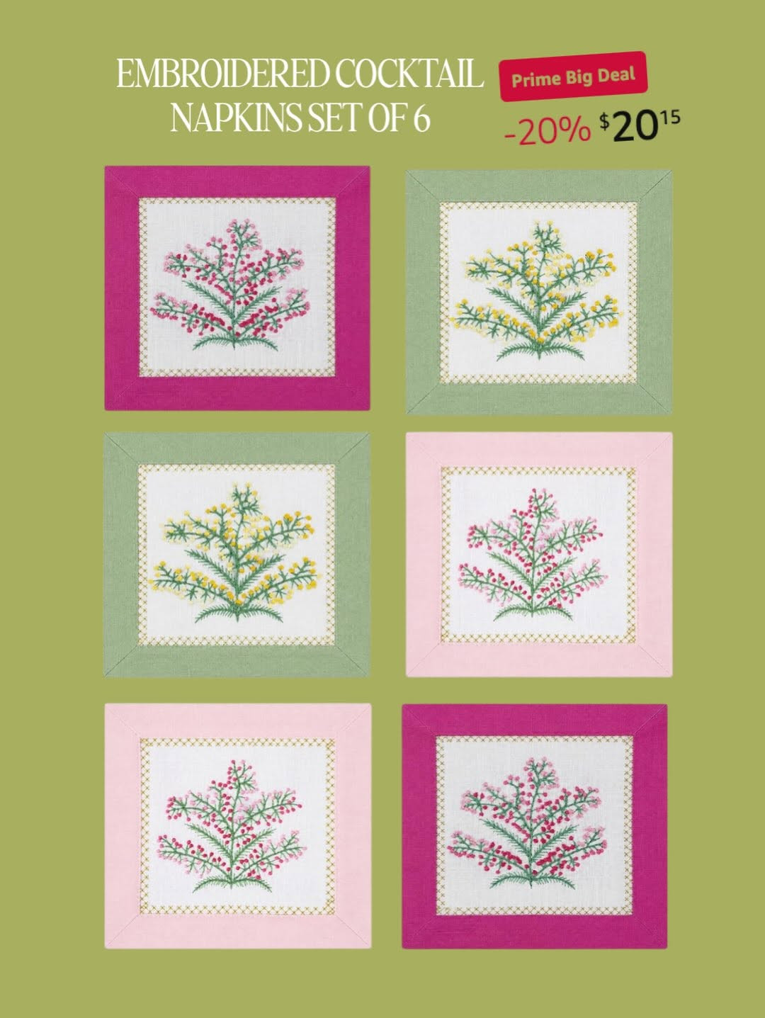 My top picks for Prime Day! How CUTE are these cocktail napkins? Perfect for gifting to a friend, SIL, MIL or keeping for yourself!!

#TheSouthernSource #PrimeDay 

 #LTKSaleAlert