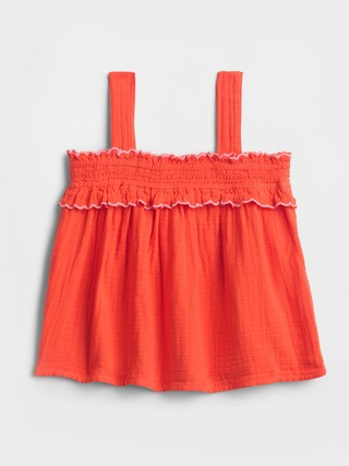 babyGap Gauze Smocked Top | Gap Factory