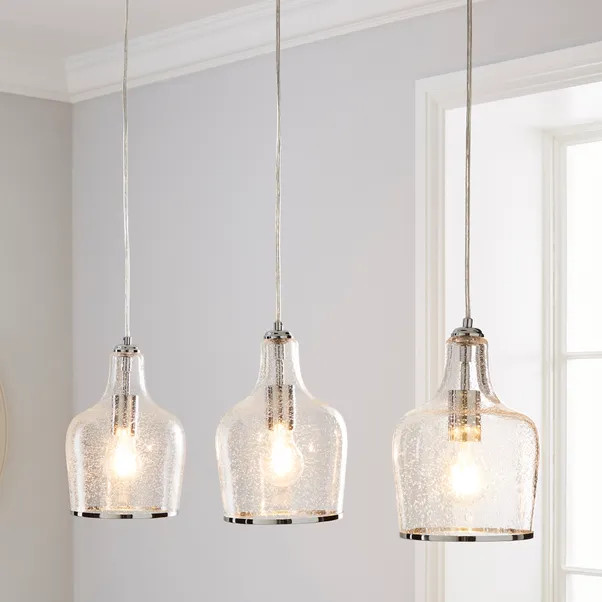 Lenny 3 Light Glass Diner Ceiling Fitting | Dunelm (migrated)