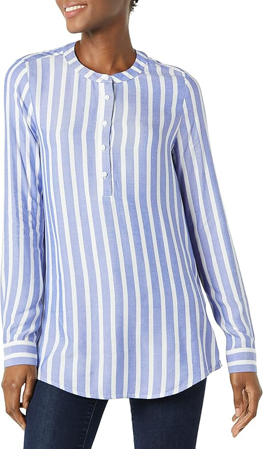 Amazon Essentials Women's Long-Sleeve Woven Blouse, Office Work Business Casual | Amazon (US)