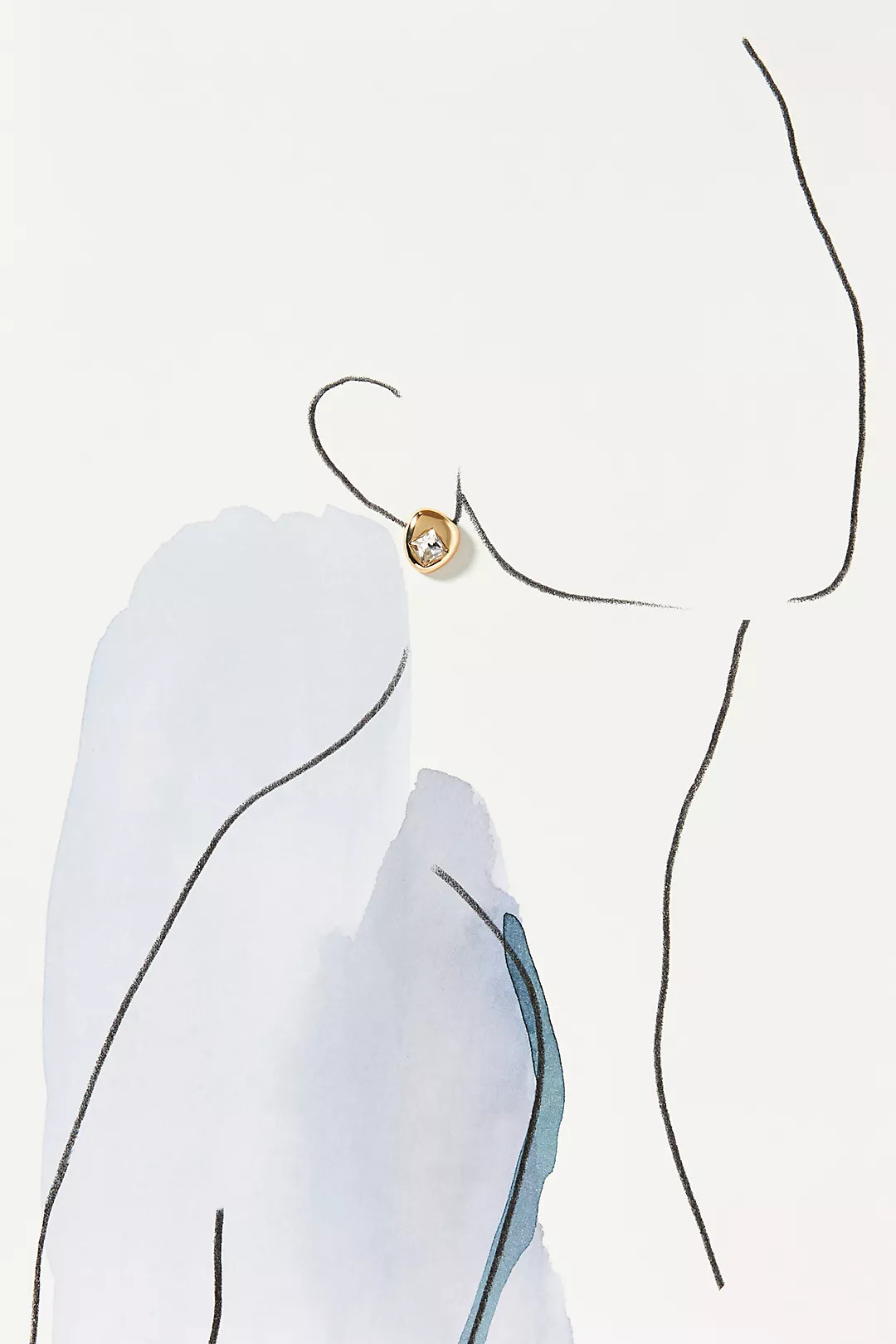 Mismatched Shaped Gem Post Earrings | Anthropologie (US)