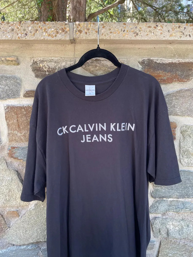 90s Calvin\u2019s Klein Black Tshirt Made in USA - Etsy | Etsy (Global)