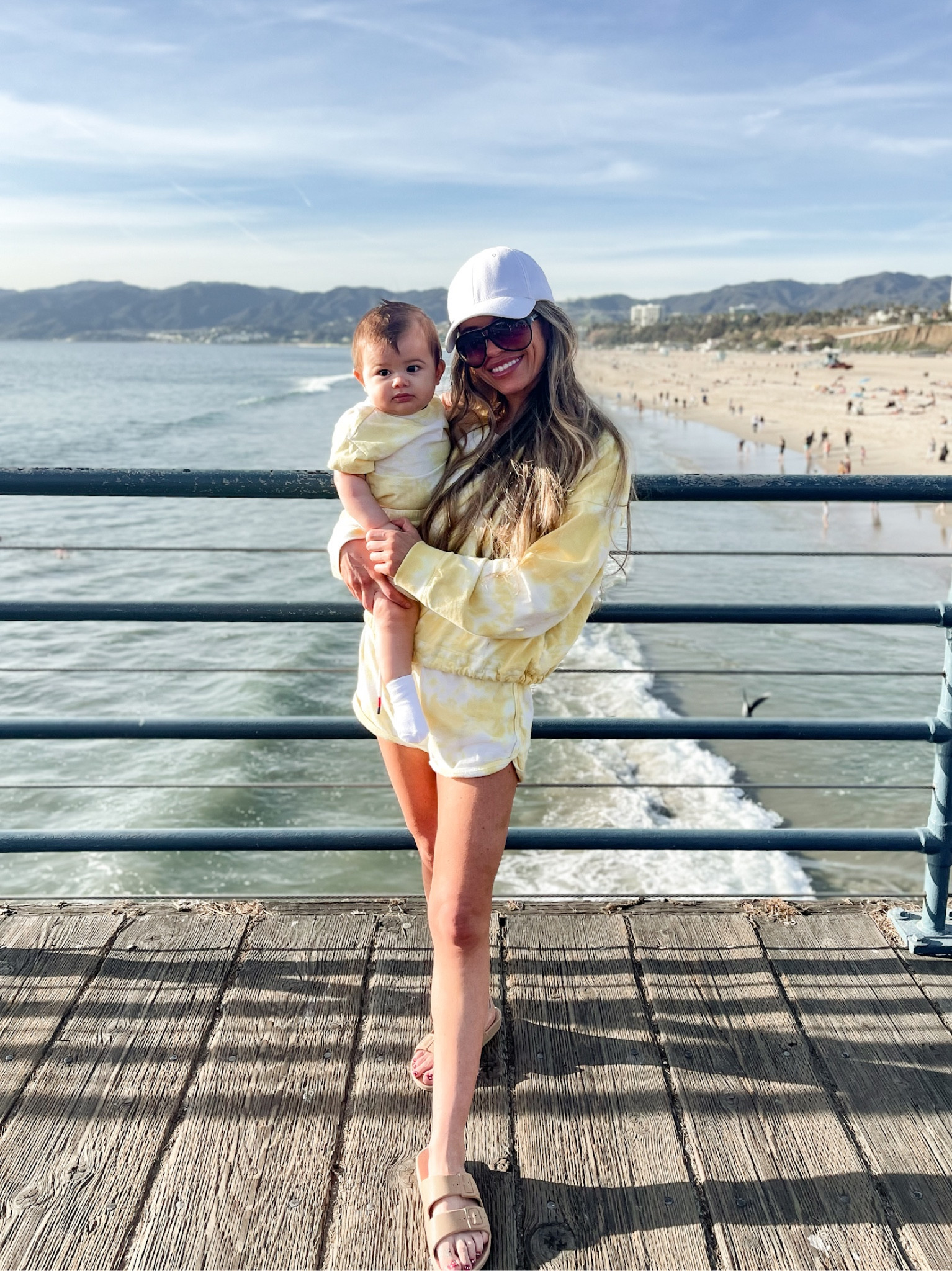 Mommy & me yellow tie dye athleisure sets for P’s first beach day at the Santa Monica pier. Made the cutest vacation outfit! ☀️

#LTKbaby #LTKtravel #LTKfamily