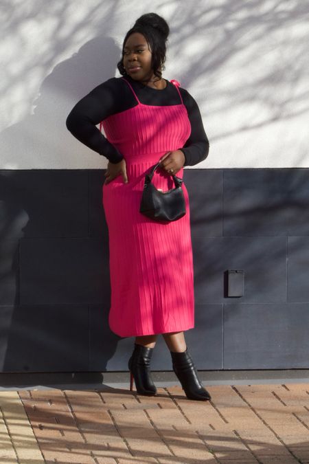 Spicing up your next date night look with this affordable Amazon knit dress perfect for Valentine’s Day! 

Knit pink dress: Amazon 
Top: Zara
Bag: mango 
Jewelry: Ana Luisa 

#valentinesdayoutfit #springoutfit #modestfashion #midsizefashion 
#amazondress 



#LTKfindsunder50 #LTKstyletip #LTKmidsize