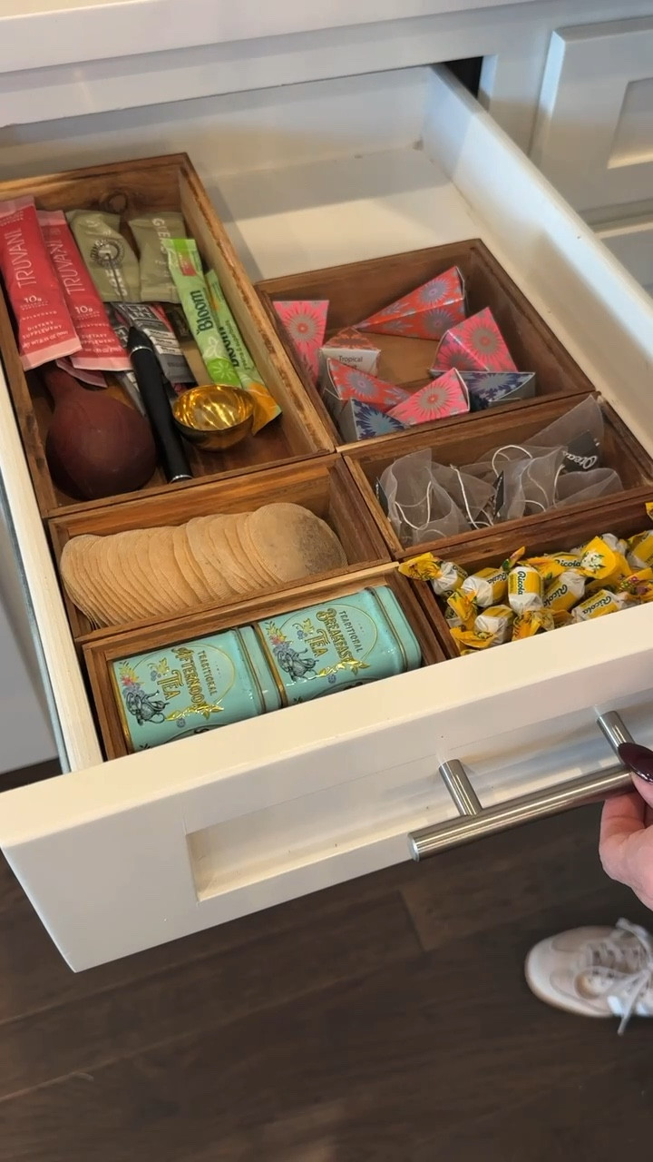 If you love a clean, calm kitchen—this tea drawer is so satisfying. 🫖 I used wood organizers from Amazon to keep everything perfectly sorted by flavor and type. It makes morning tea time feel like a mini luxury moment.

✨ Amazon kitchen organization finds
✨ Wood drawer dividers
✨ Tea drawer ideas for small spaces
✨ Over 40 lifestyle

#amazonhome #kitchenorganization #teadrawer #amazonfinds #organizedhome #homeinspo #kitchenrefresh #LTKhome #highlowstyle #affordableluxury #christianinfluencer


#LTKFamily #LTKHome #LTKStyleTip