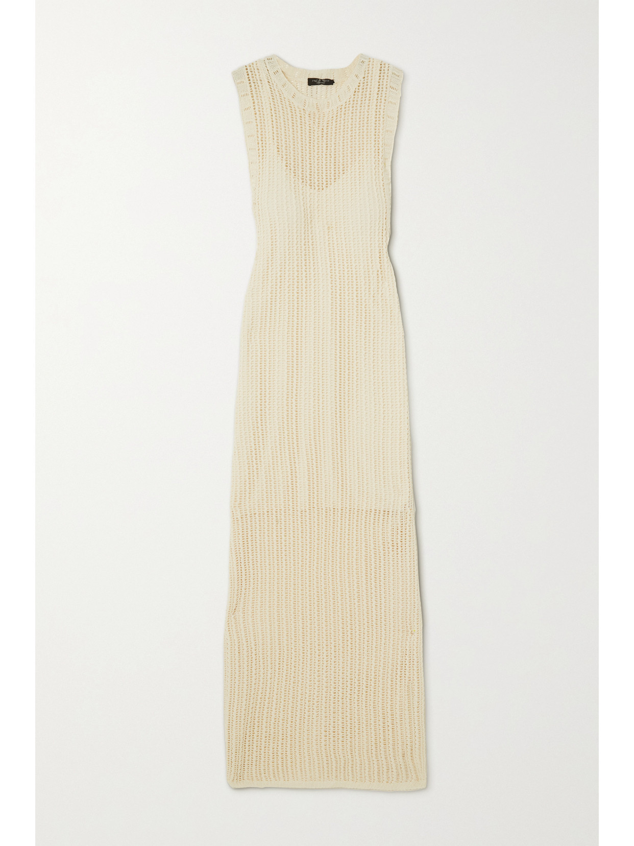 rag & bone - Riley Crochet-knit Maxi Dress - Ivory | NET-A-PORTER (US)