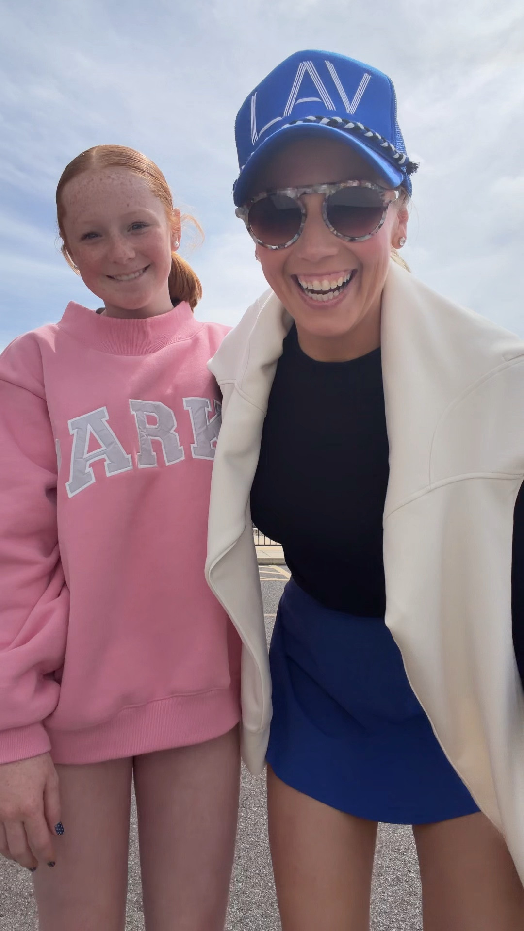 Let’s go win the championship cam!!! Linking our fits- her parked was a Vday drop but they still have some of their core collection in stock! I prefer the L/XL and Cammie prefers the S/M size! My outfit is Amazon and I’m in my true size small! Sneakers run TTS also!! My hat is from Shop Threadline on IG! 

#LTKmomlife #LTKActive #LTKootd