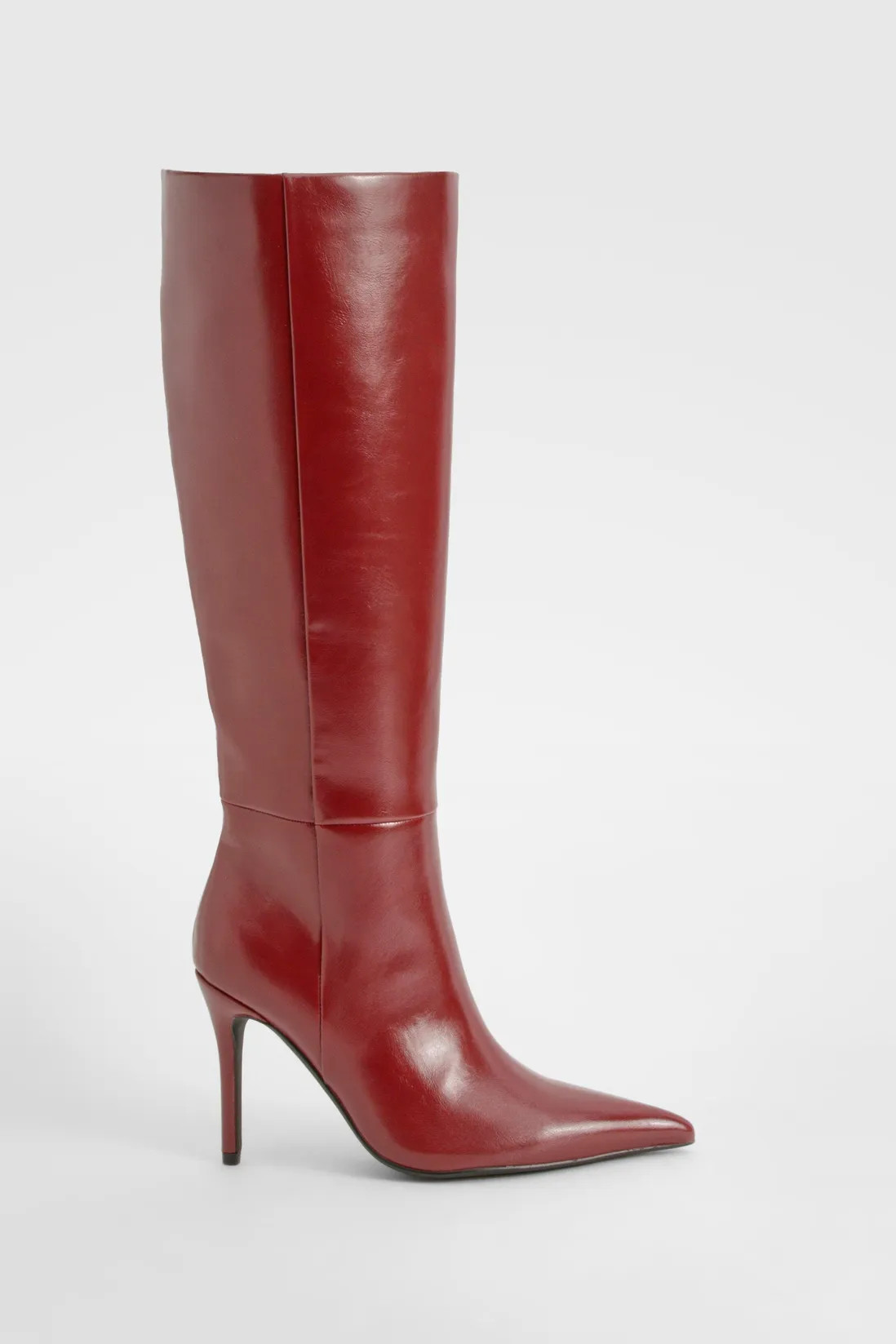 Stiletto Pointed Knee High Boots | Boohoo.com (UK & IE)