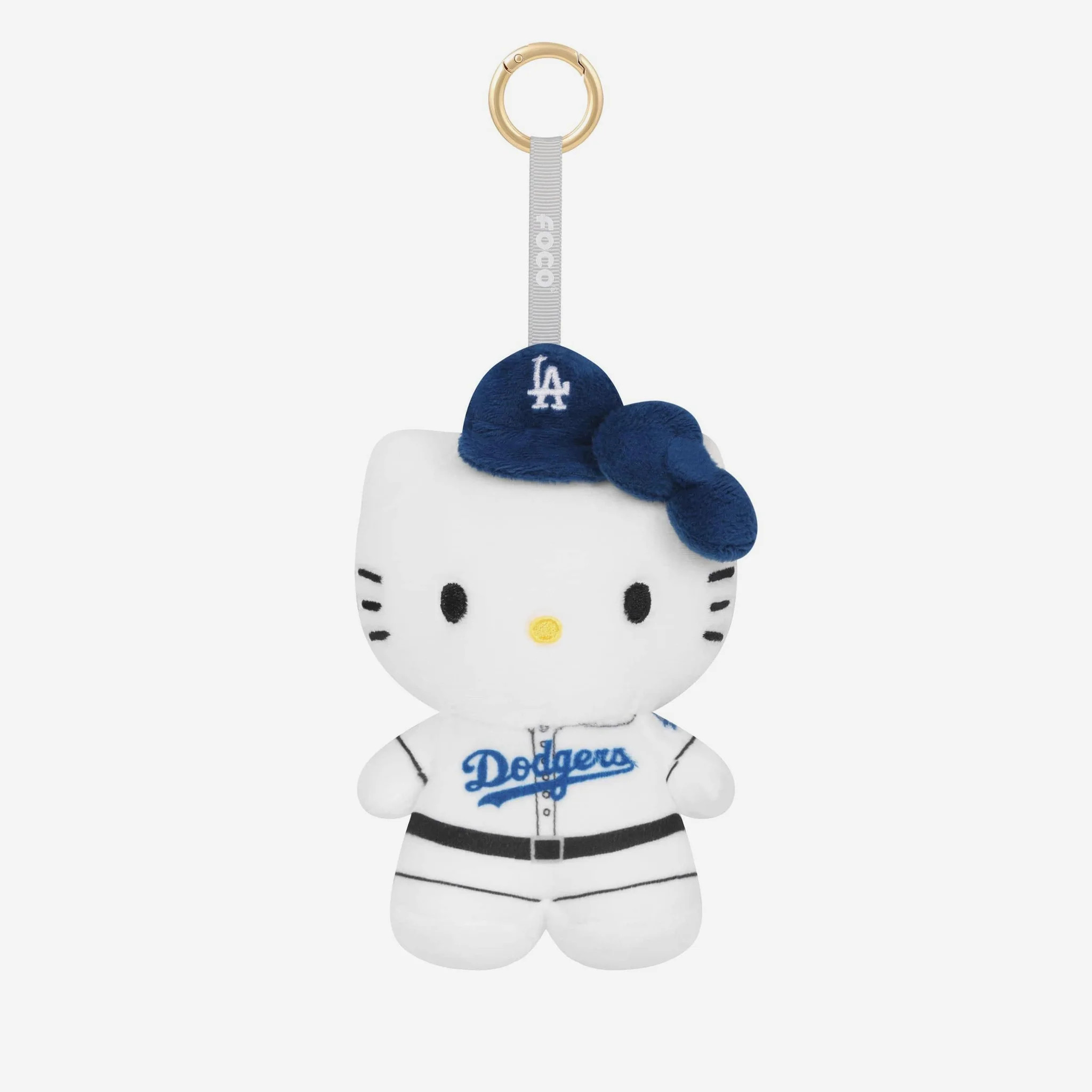 Los Angeles Dodgers Plush Hello Kitty\u00ae Bag Charm Keychain | FOCO inc