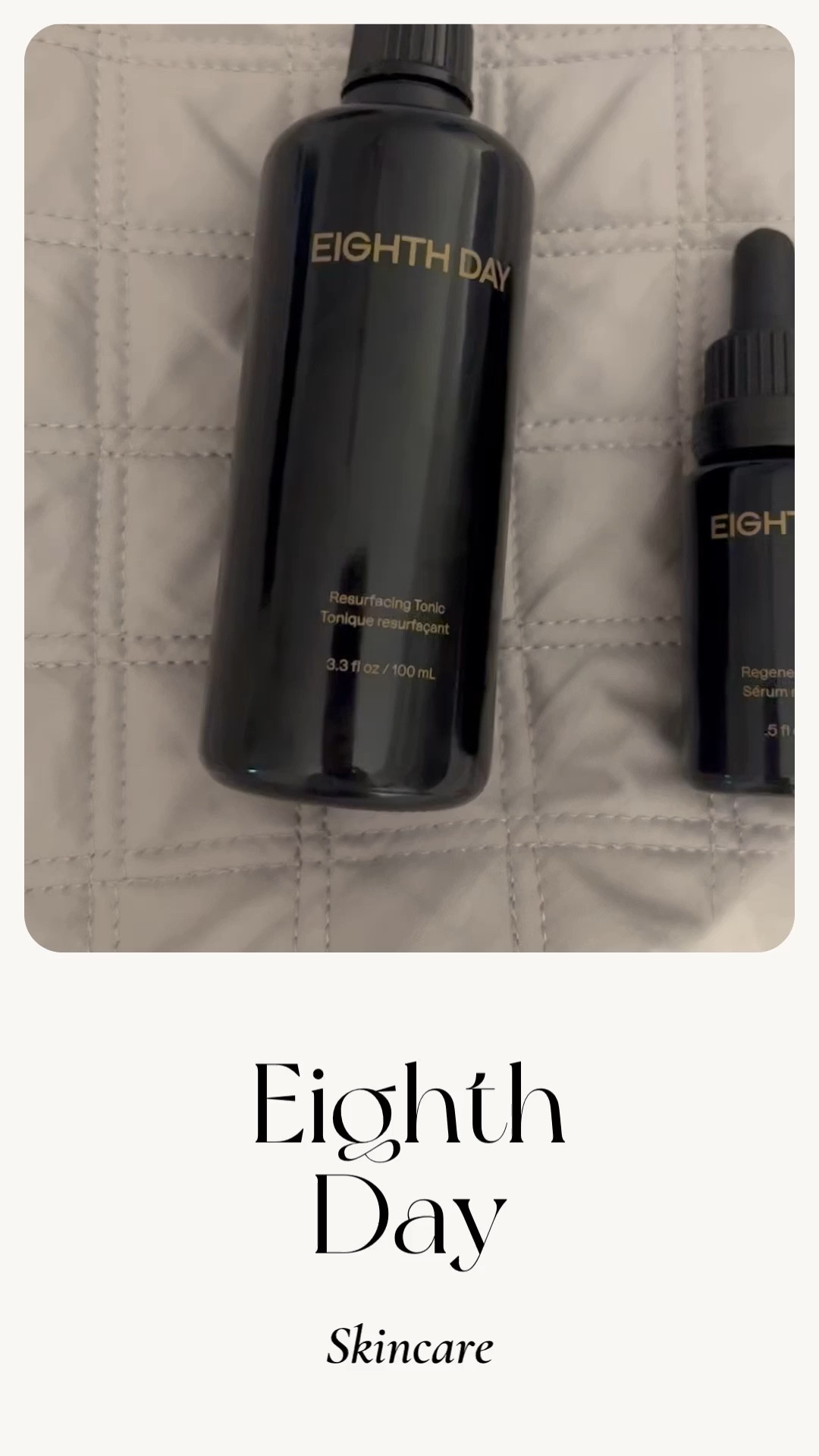 I am absolutely loving my new Eighth Day skincare routine! My skin feels cleaner and brighter! Love this three step process! I start with the Resurfacing Tonic, then apply the regenerative serum, and then finish with the reparative moisturizer! You will absolutely love!

#LTKbeauty