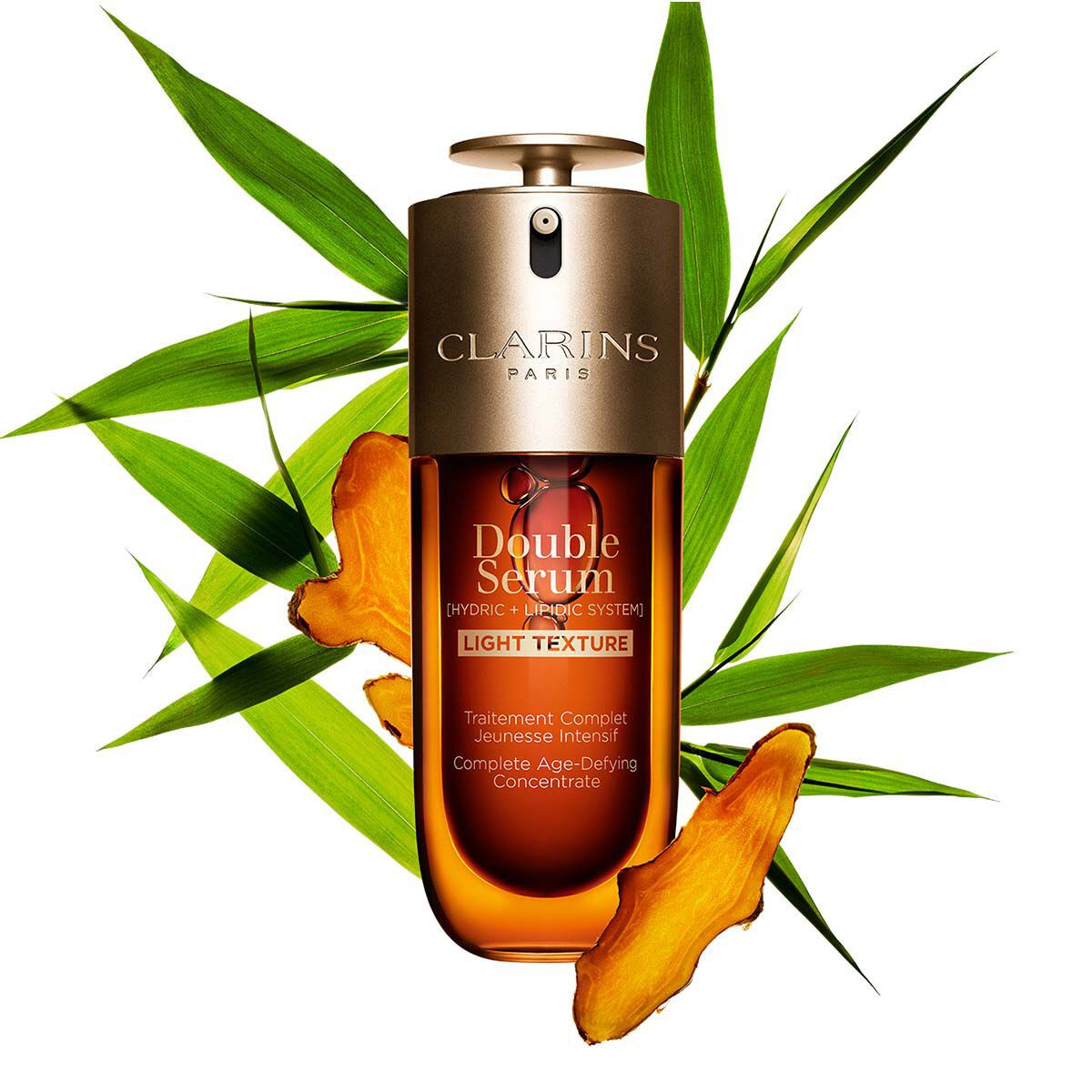 Clarins DOUBLE SERUM® Light Texture - Firming + Smoothing Anti-Aging Concentrate 1.7 Oz. | Clarins USA