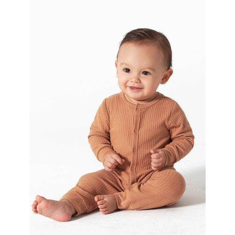 Modern Moments by Gerber Baby Boy or Girl Unisex Long Sleeve Coverall (Newborn - 12 Months) | Walmart (US)