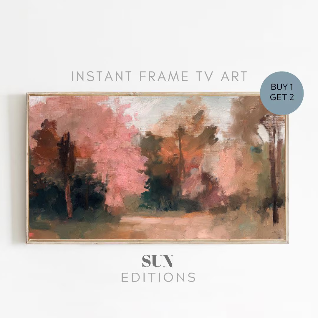 Fall Trees the Frame TV Art | Samsung Frame Tv Art | Fall Frame Tv Art | Autumn Botanical Decor |... | Etsy (US)