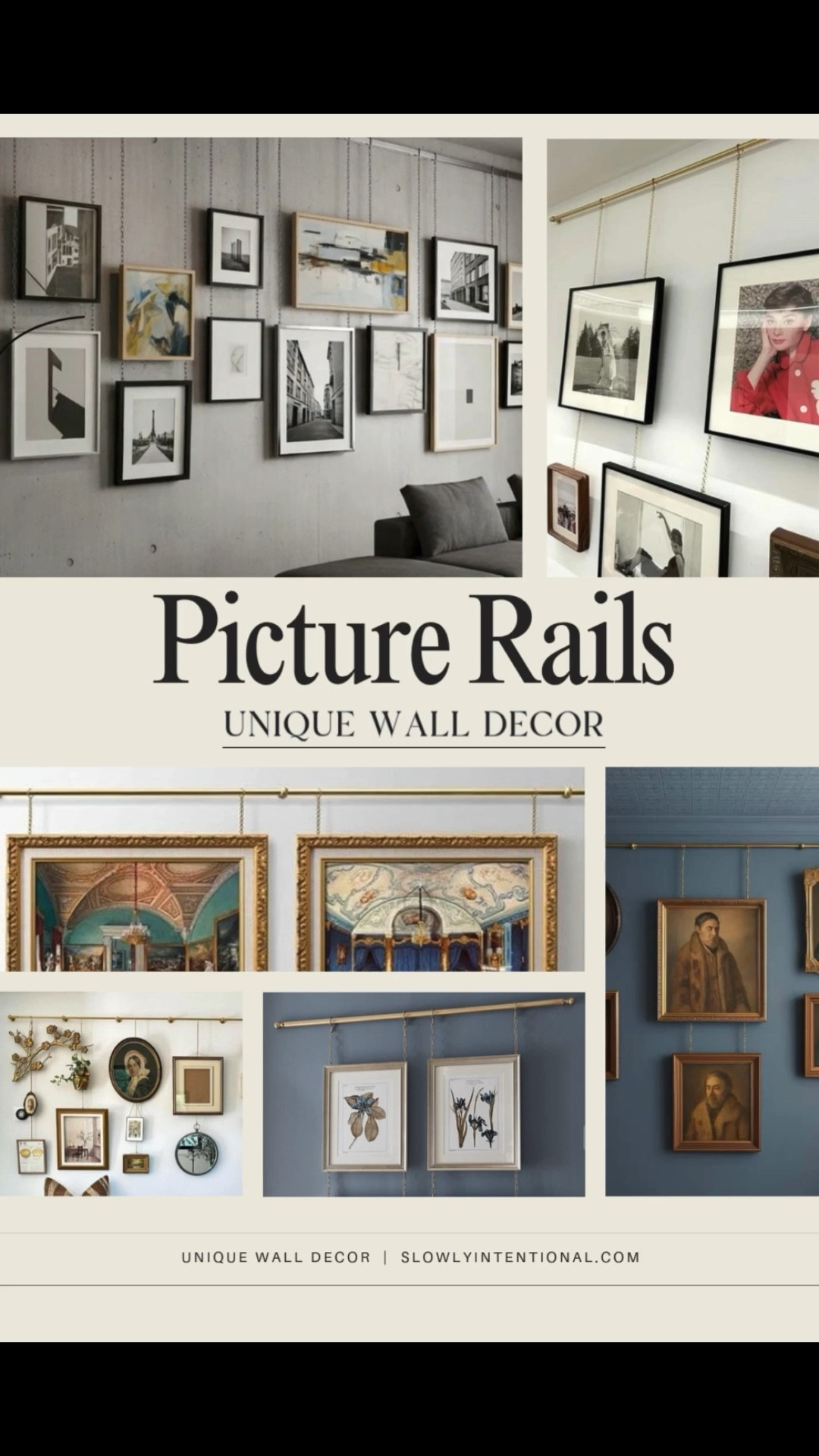 Okay, these picture rails might be my new favorite wall decor idea! They’re such a cool way to hang art without putting a million holes in the wall. You can layer, swap, or adjust your frames anytime, and it gives your walls that designer, museum-style look without the effort.

#LTKHome