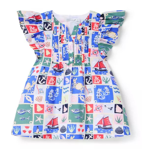 The Nautical Pintuck Dress | Janie and Jack