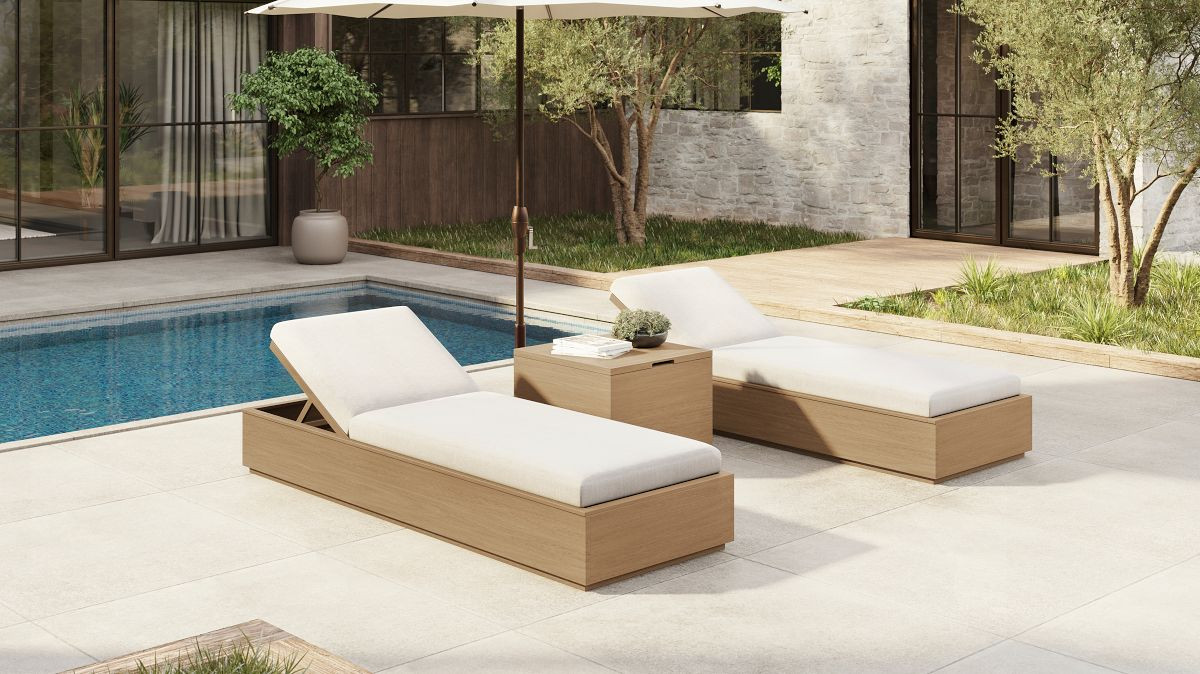Telluride Outdoor Chaise Lounge | West Elm (US)