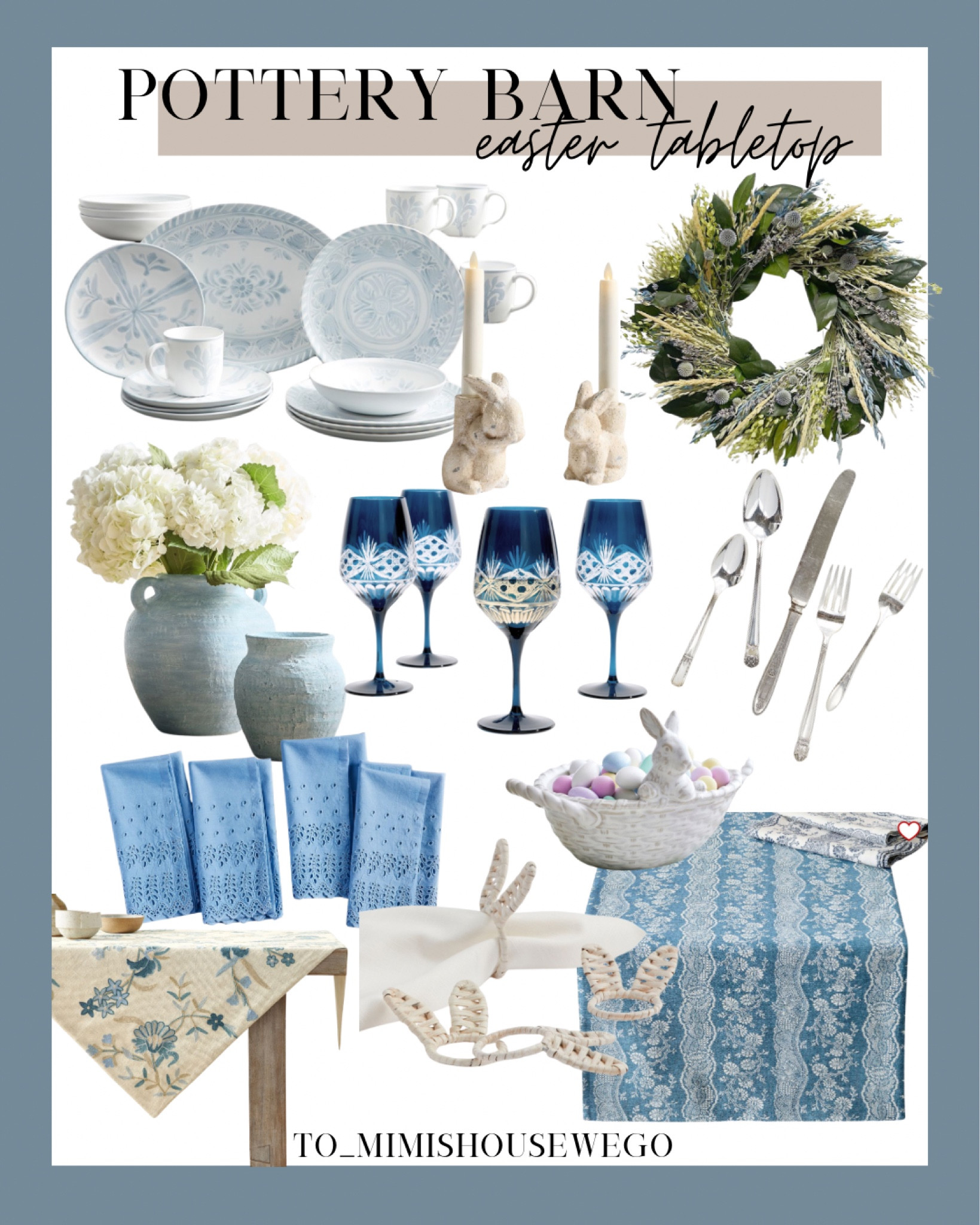 Isn’t a blue Easter table so pretty? 

#LTKFamily #LTKSeasonal #LTKHome