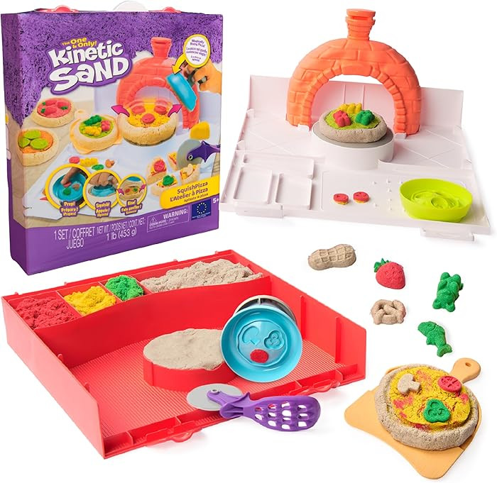 Kinetic Sand SquishPizza Rising Pizza Playset, 452g Play Sand | Amazon (UK)
