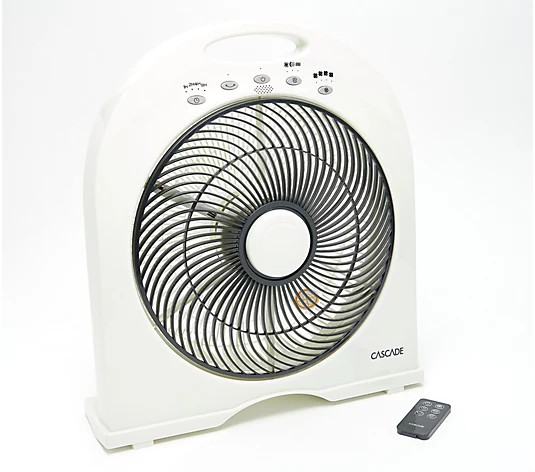Cascade Capri 12" Cordless Rechargeable Fan & Remote - QVC.com | QVC