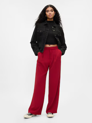 365 High Rise Pleated Trousers | Gap (US)