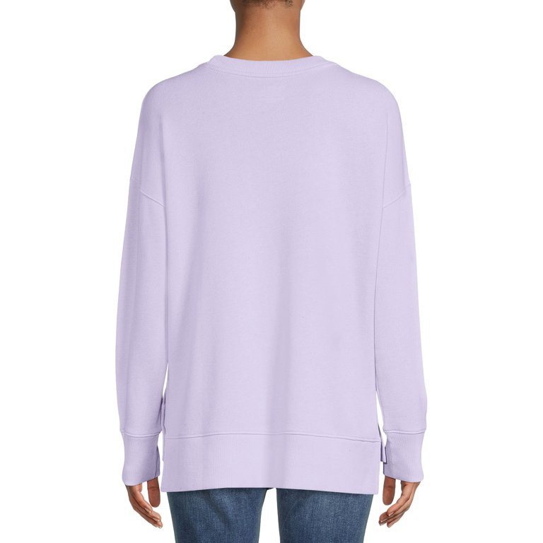 Time and Tru Women's Garment Wash Sweatshirt | Walmart (US)