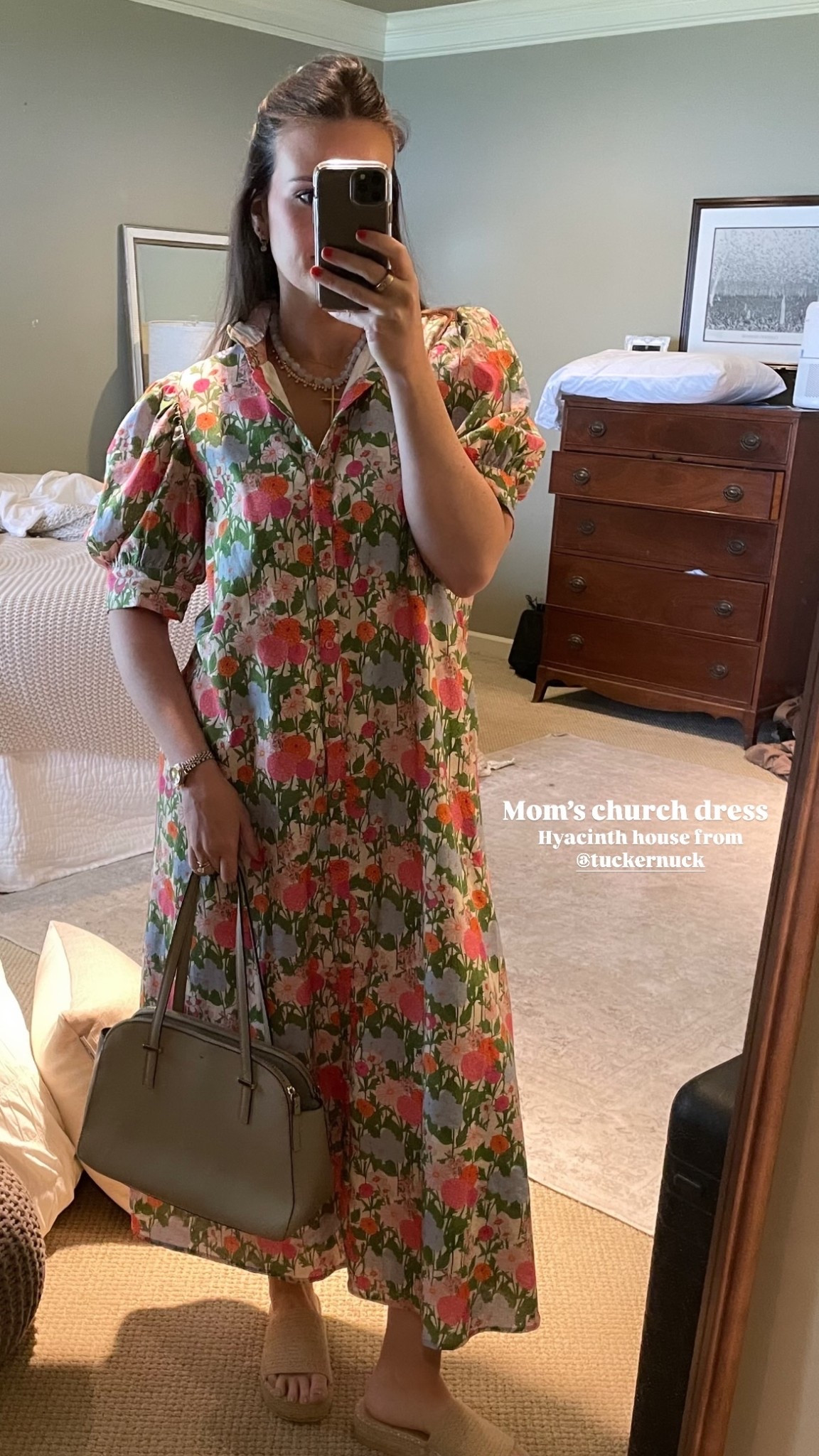 Mom’s church dress  Hyacinth house from @tuckernuck