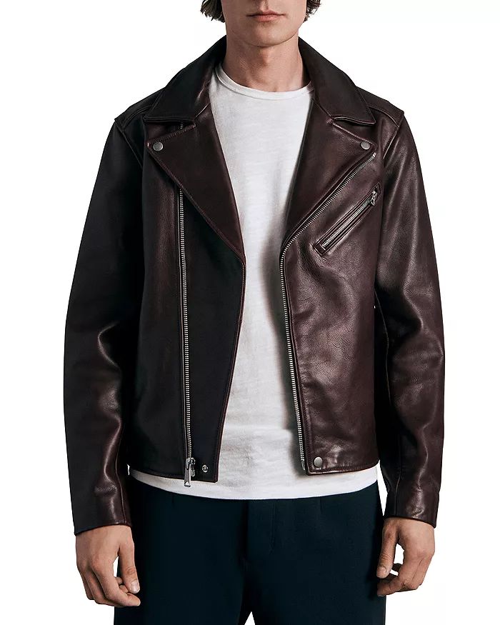 Buzz Leather Relaxed Fit Biker Jacket | Bloomingdale's (US)