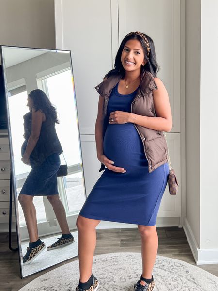 36 week bump date 💙🤎 

this ribbed dress from Target is super bump friendly and will be great for postpartum in the summer! #target #affordablefashion #ribbeddress #maternitystyle

#LTKbump #LTKstyletip #LTKunder50