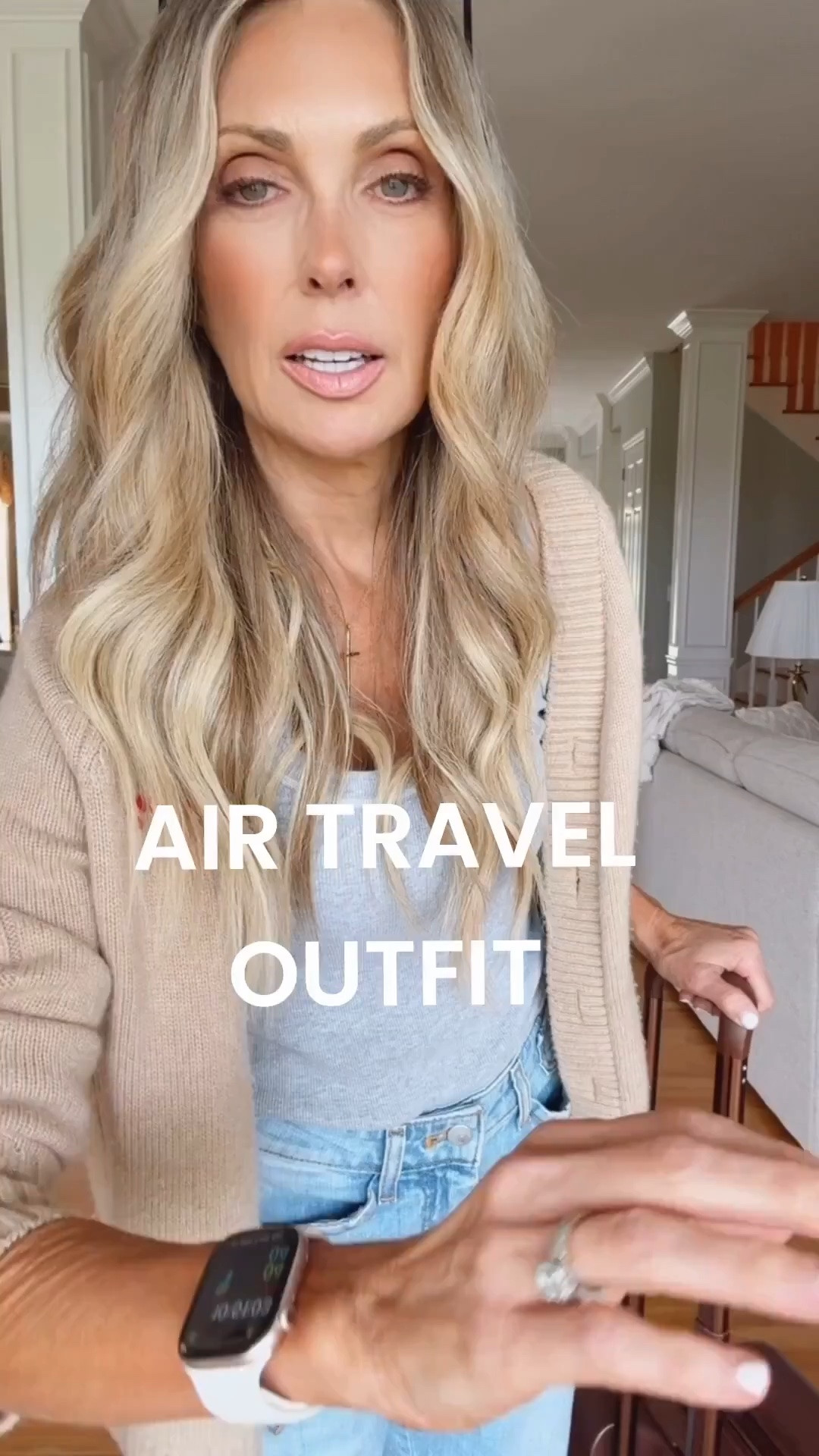 I'm a creature of habit and this has been my go to travel outfit for the last couple of months!  The Kayden baby barrels have changed my wardrobe for 2026! Size down.