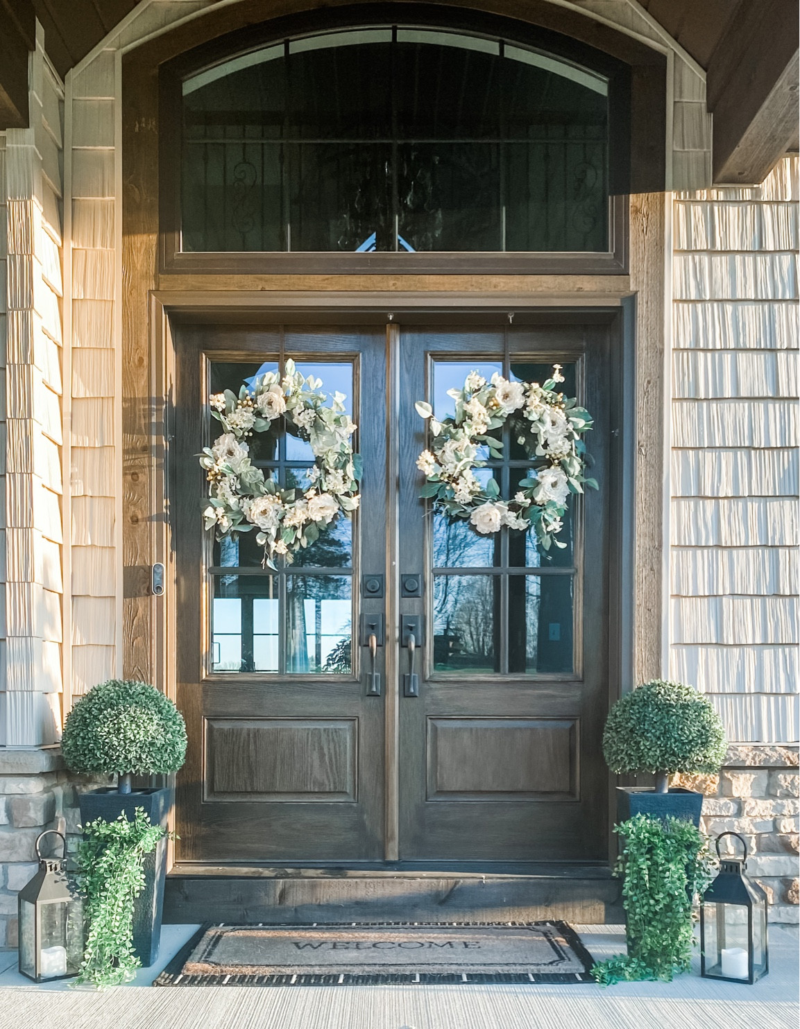 Front porch decor, outdoor decor, front door styling, outdoor styling, outdoor decor, front doors, porch, entryway 

#LTKhome #LTKSeasonal