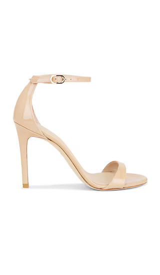 Stuart Weitzman Nudist II Sandal 100 in Nude. - size 6.5 | Revolve Clothing (Global)