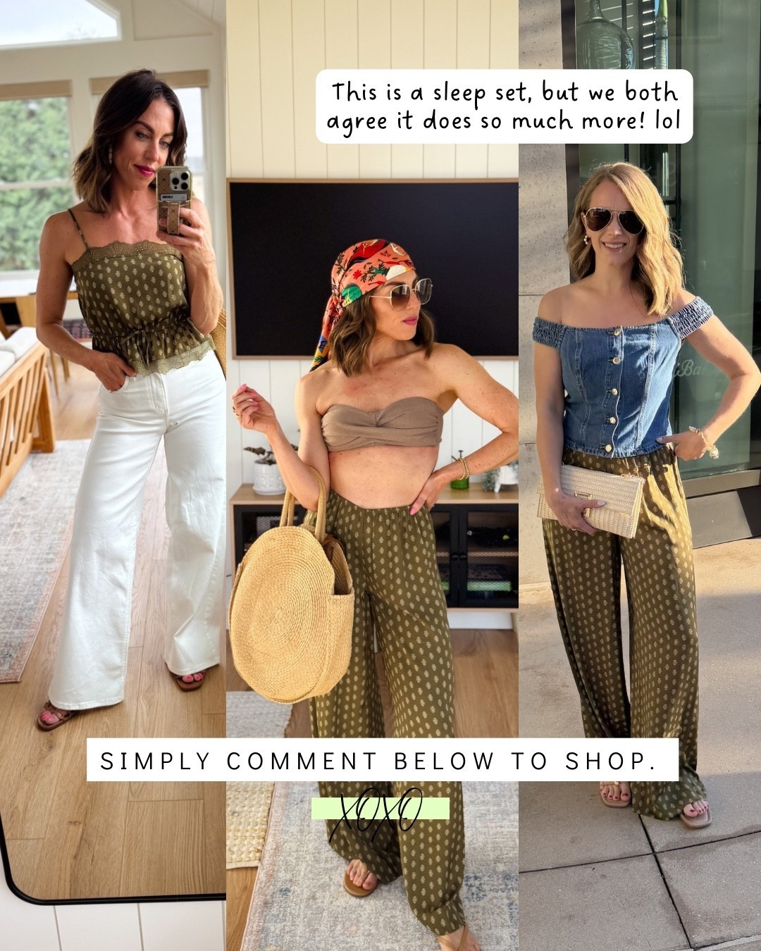 This sleep set works so well as pieces for an outfit or swim cover! 

#LTKgrwm #LTKSeasonal #LTKFestival