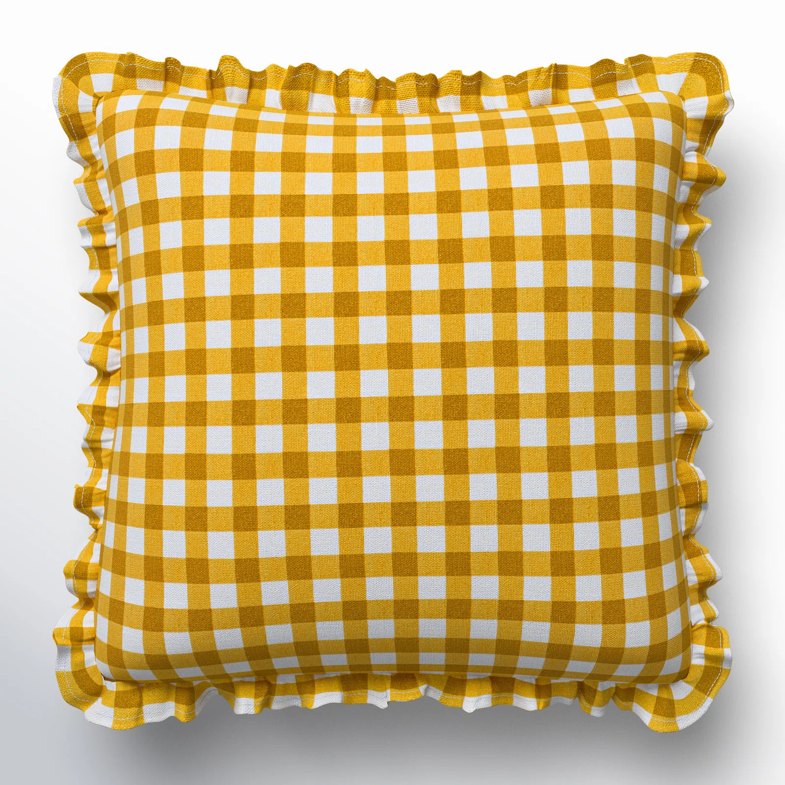 Zeppelin Plaid Cotton Throw Pillow | Birch Lane