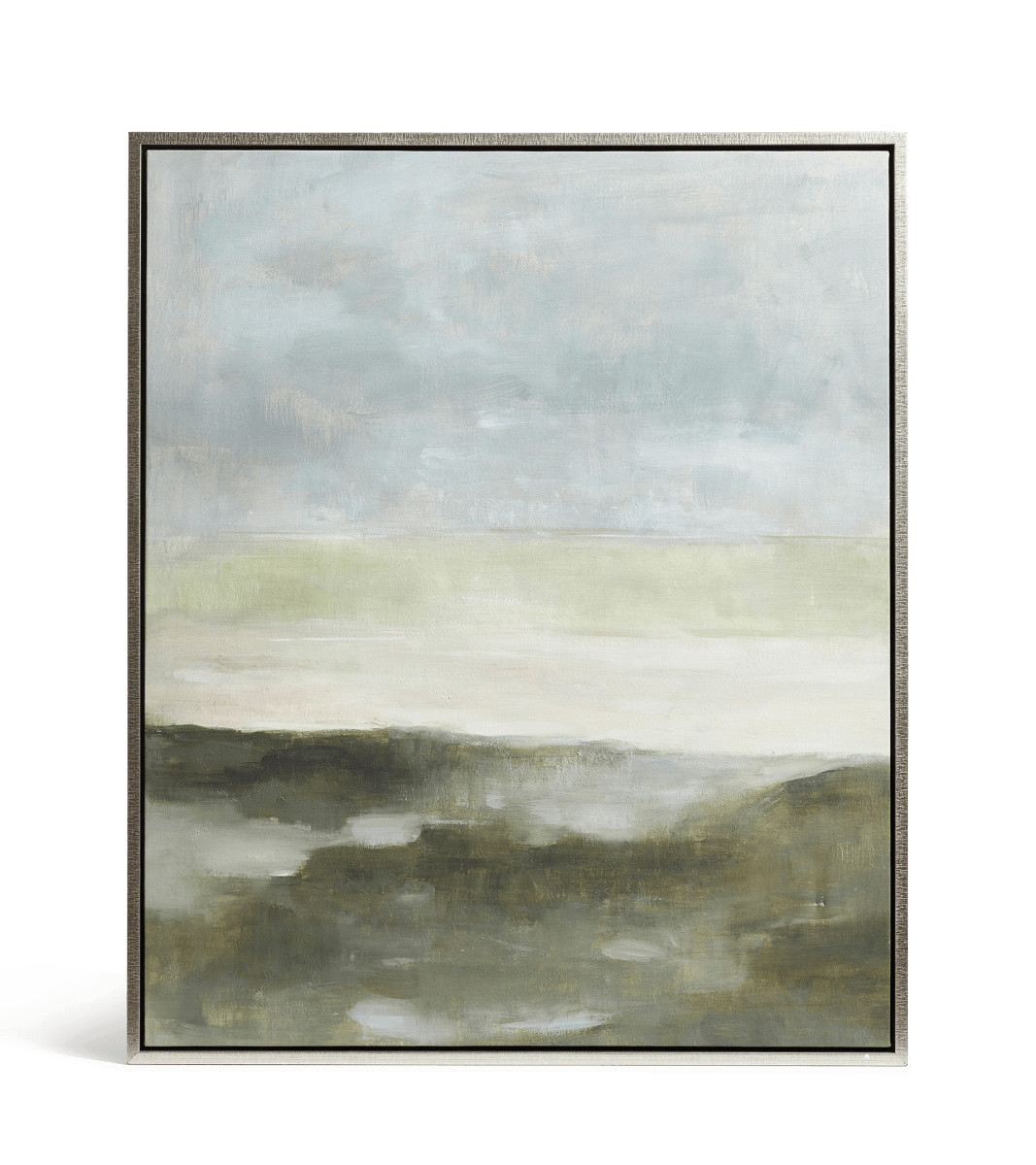 Brontide Oil Painting - Grey Green | OKA UK