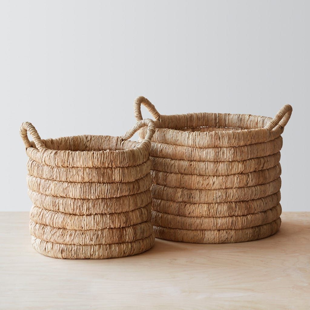 Sundak Storage Baskets - Light | Modern Basket Set at The Citizenry | The Citizenry