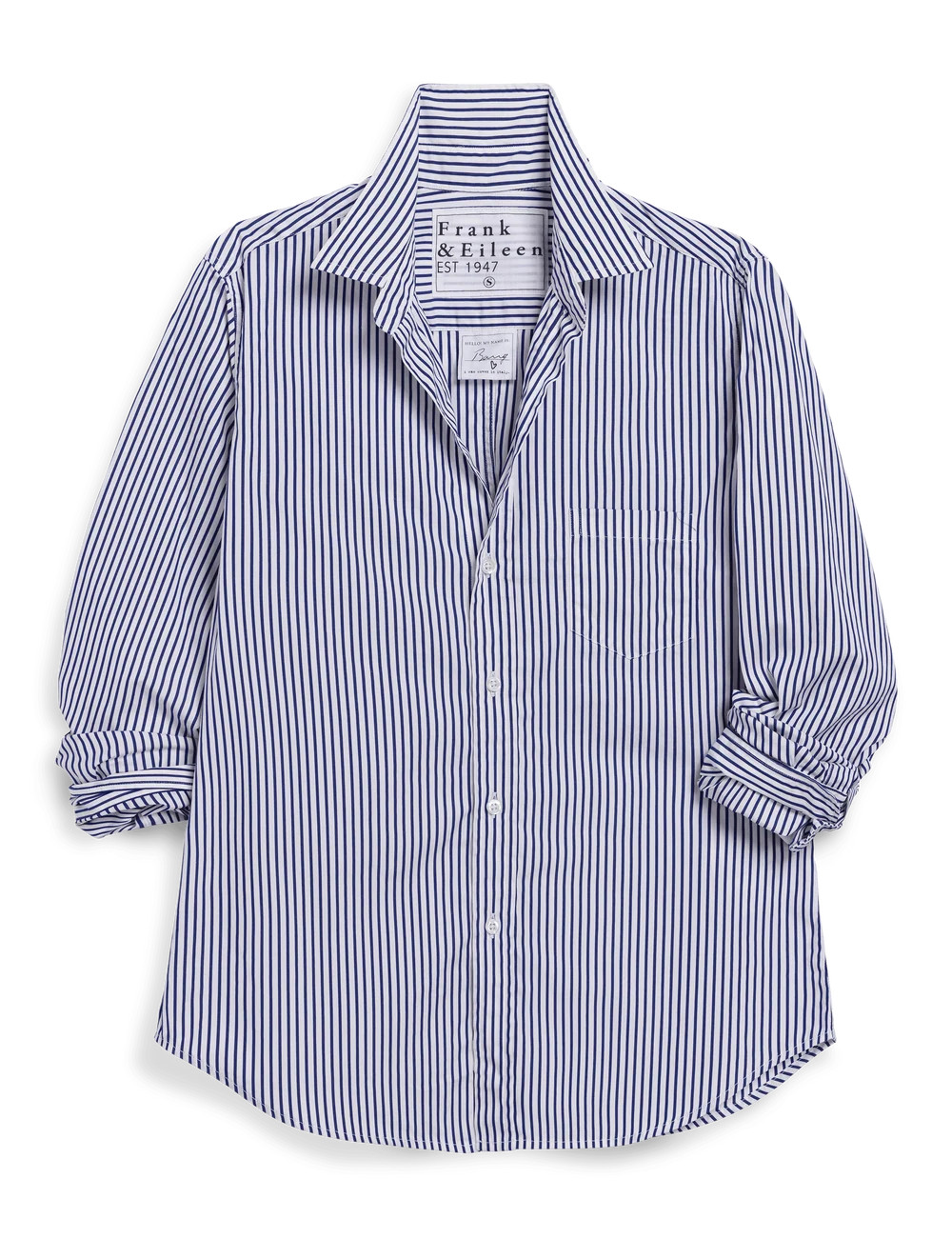 BARRY Blue and White Stripe, Italian Superluxe | Frank & Eileen