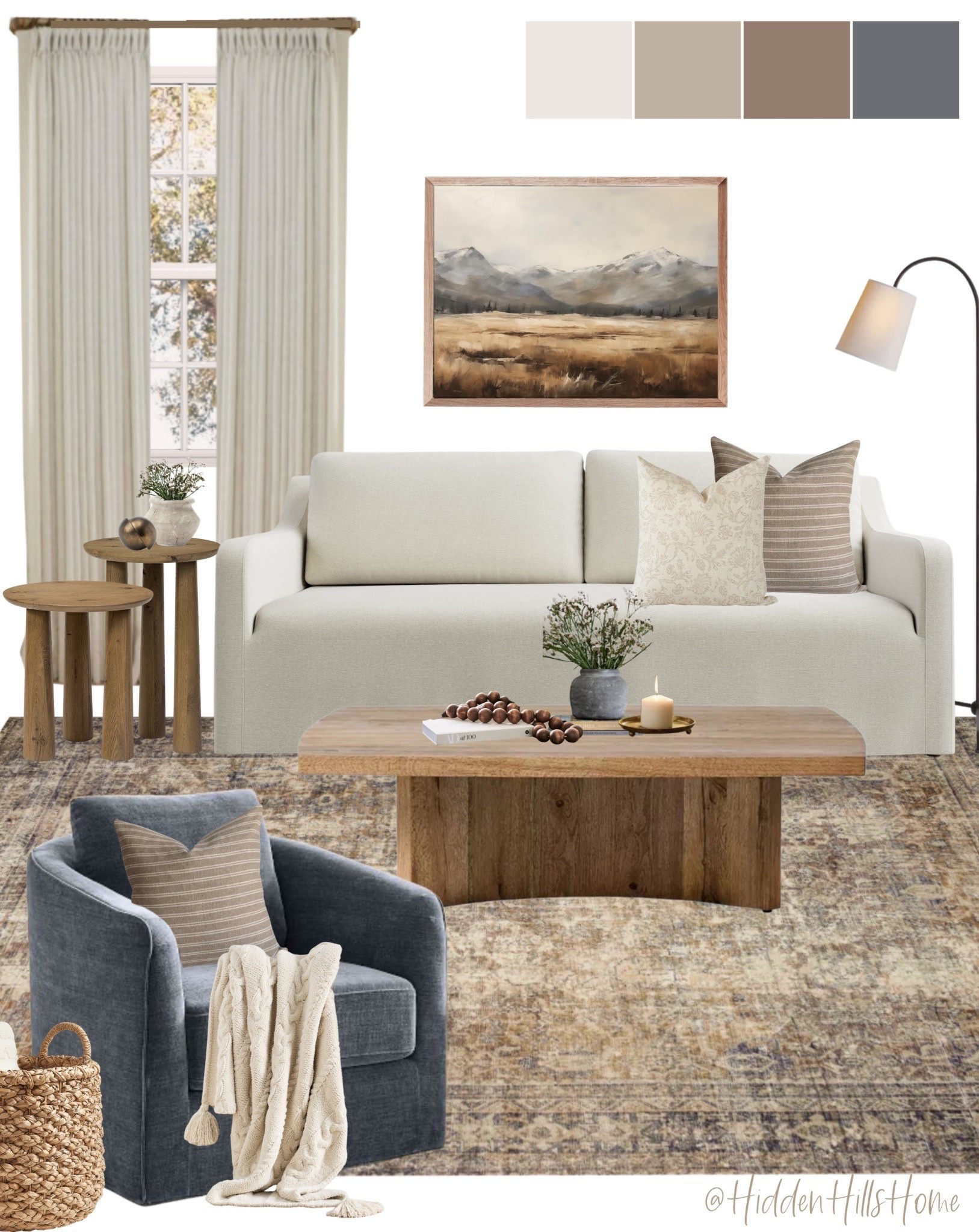Living room decor, cozy living room mood board, home decor ideas, coffee table, living room rug, McGee inspired living room design, home inspiration #homedecor

#LTKHome #LTKSaleAlert #LTKSeasonal