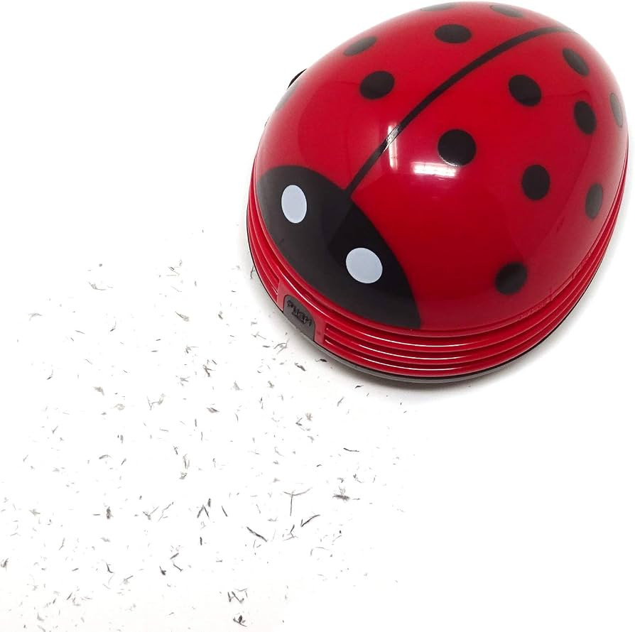 Honbay Ladybug Shaped Portable Corner Desk Vacuum Cleaner Mini Cute Vacuum Cleaner Dust Sweeper | Amazon (US)
