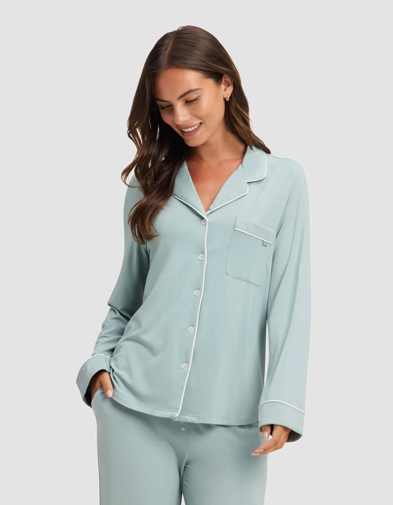 Women's Bamboo Stretch-Knit Long Sleeve Pajama Set | Cozy Earth