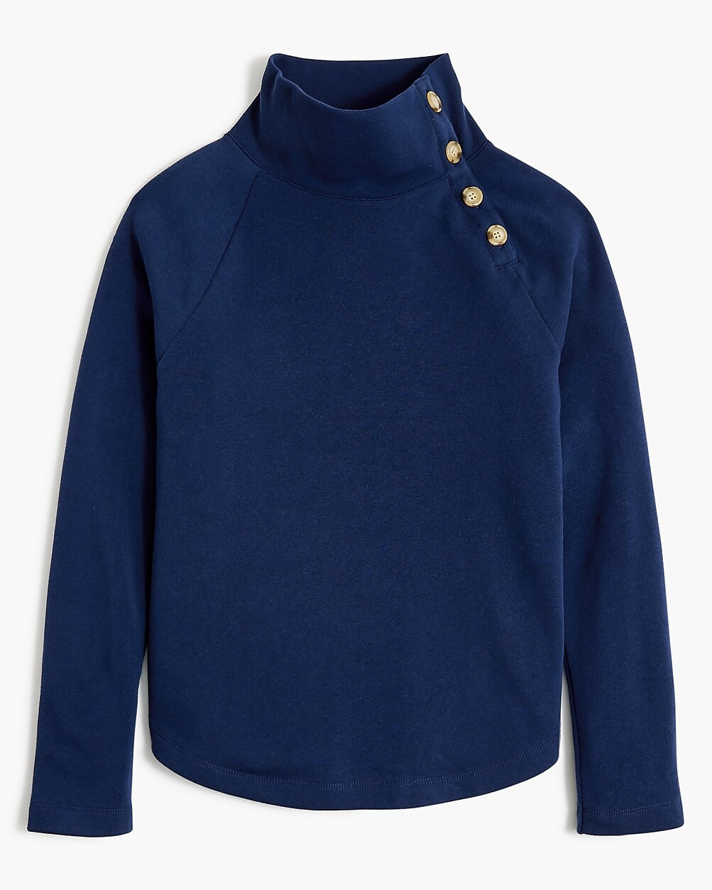 Wide button-collar pullover sweatshirt | J.Crew Factory
