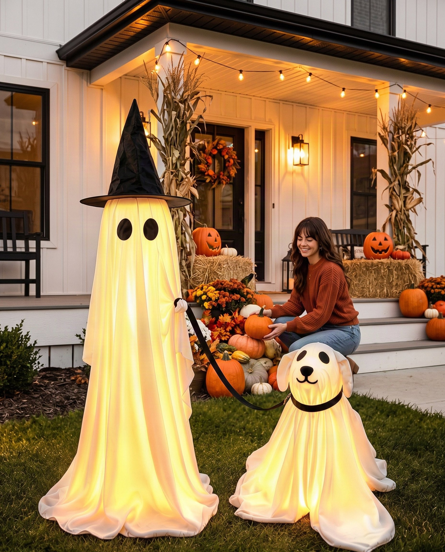 Light Up Ghost walking Dog Outdoor Halloween Decor 
BUY HERE: https://amzn.to/4doc6Pd

#halloweendecorations #HalloweenDecorIdeas #OutdoorHalloween #halloweenishere #Halloween2026 #CommissionsEarned 

 #LTKSeasonal #LTKHome #LTKSaleAlert