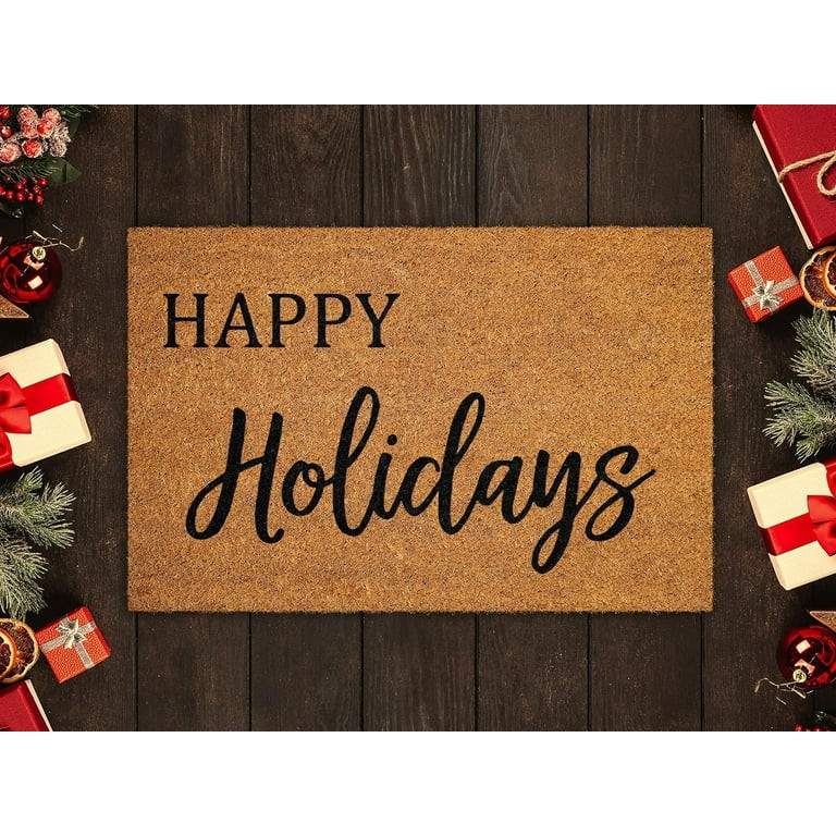 Agriism Happy Holidays Doormats,Christmas Door Mat,Front Door Mat,Funny Doormat,Welcome Mats 24X1... | Walmart (US)