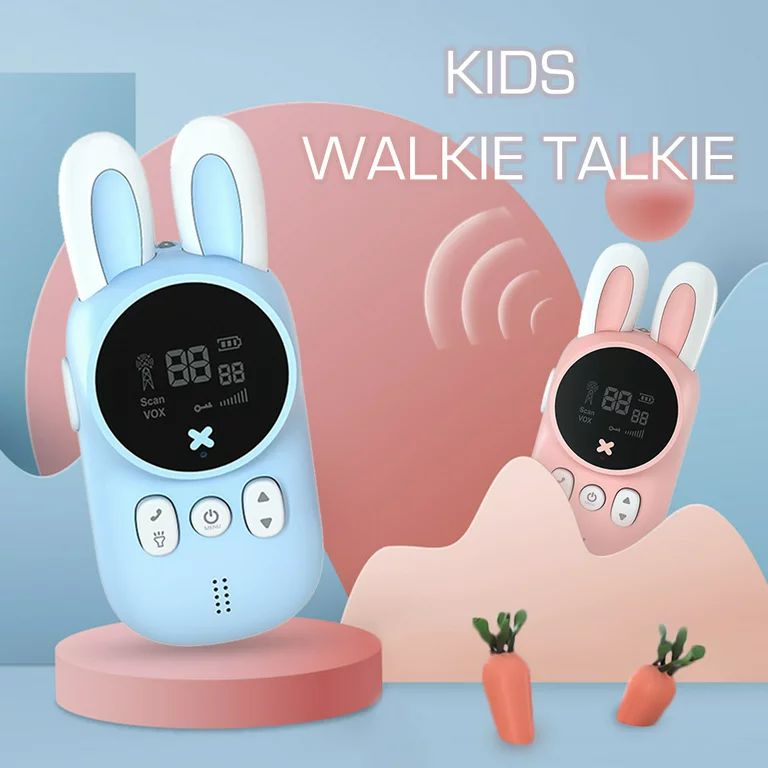 2PCS Children's Walkie Talkie Kids Mini Toys Handheld Transceiver 3KM Range UHF Radio Lanyard Int... | Walmart (US)